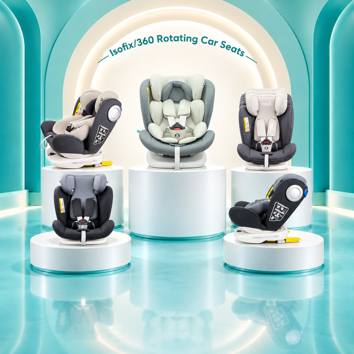Isofix 360 Rotating Car Seats