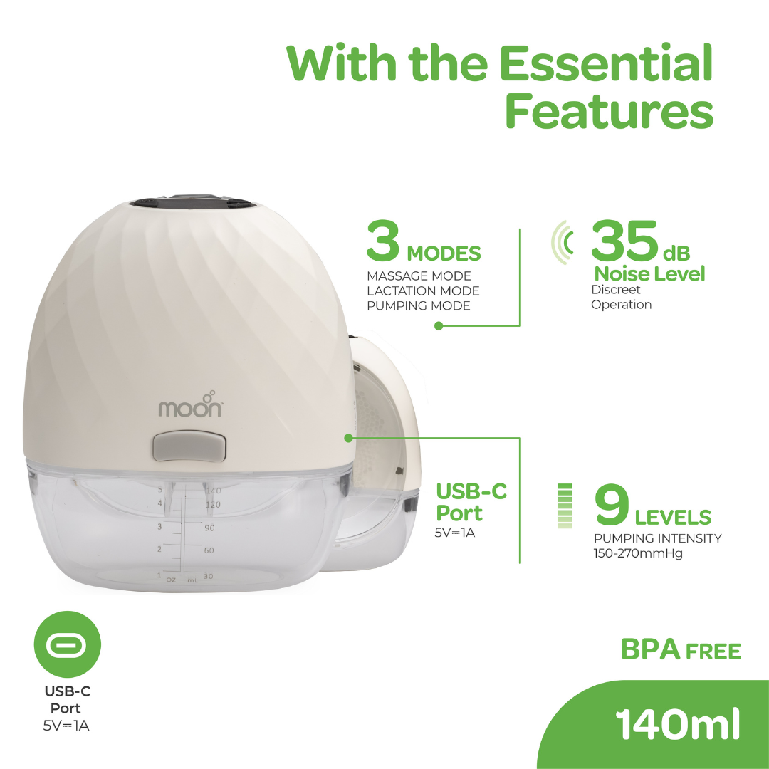 MOON Wearable Hands-Free Breast Pump - The Moon Brand™