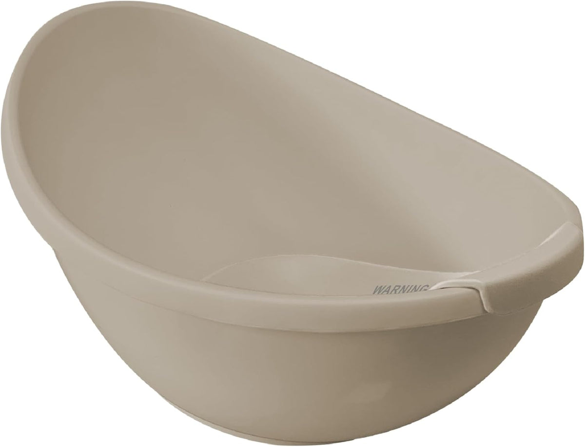 The MOON Brand Baby Bathtub| PP + TPR Infant Bath Tub for 0–3 Years | Lightweight Non-Slip Toddler Bath Tub | Durable & Comfortable Baby Shower -Beige. - The Moon Brand™