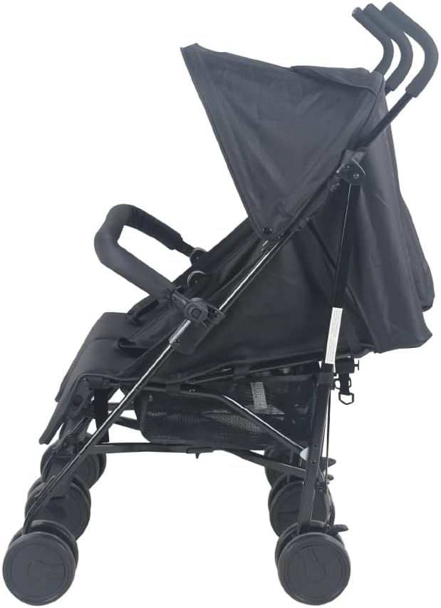 The Moon Brand Twinnzi Double Stroller for Twins & Siblings – Side by Side Duo Tandem Pram for Infant & Toddler (0-3 Years), Lightweight, UV Canopy, Adjustable Recline Seats-Upto 15kg per Seat-Grey - The Moon Brand™