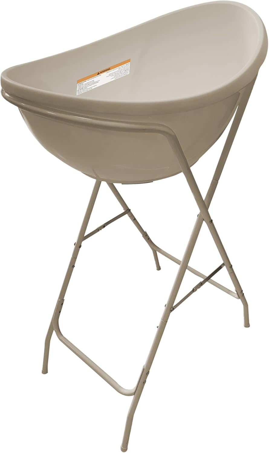 The MOON Brand Baby Bathtub Stand – Foldable & Stable Support Frame | Adjustable Stand for 0‑3 Years Safe,Comfortable Spac -Saving Stand for Easy Bathing- Beige - The Moon Brand™