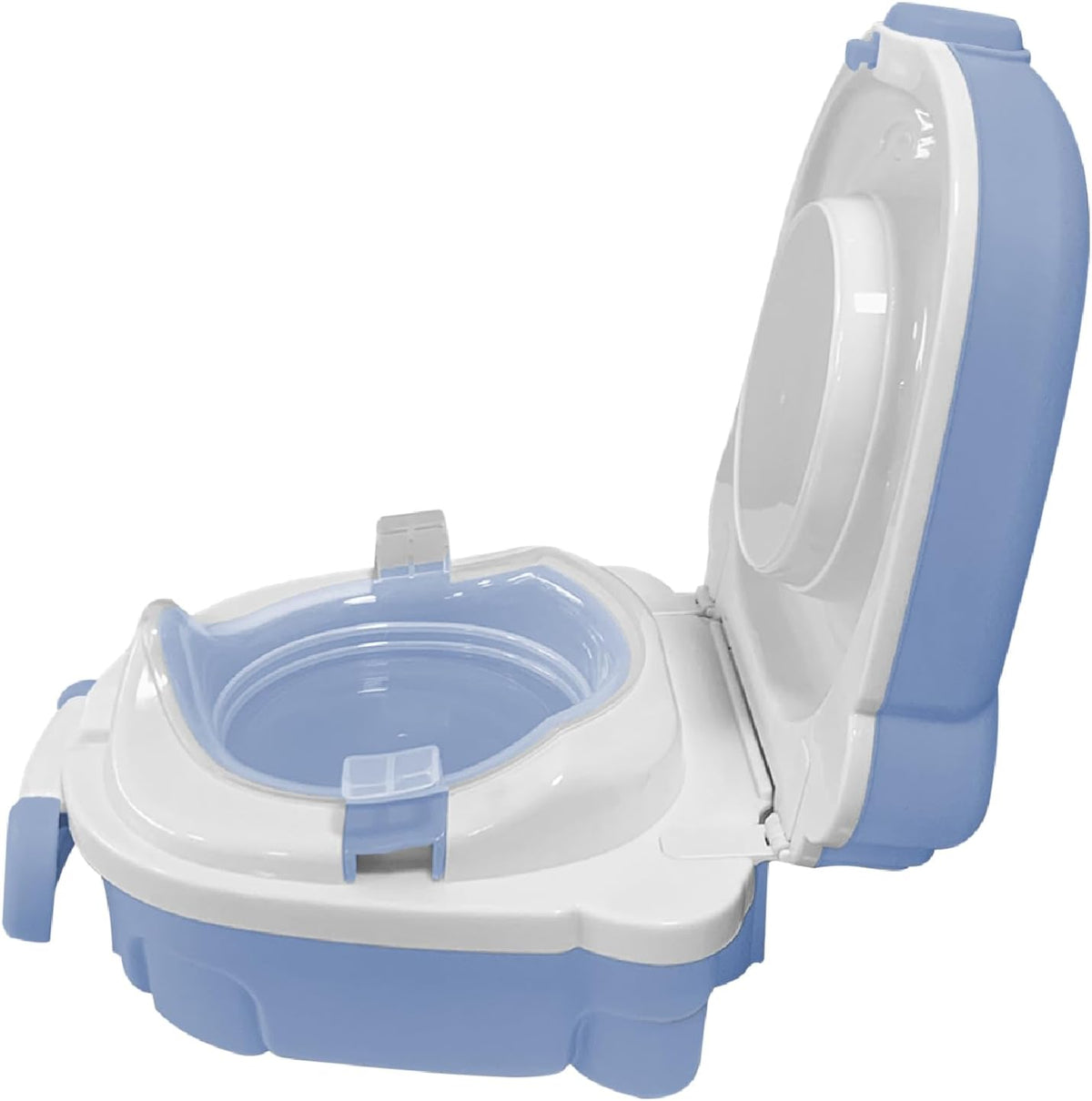 The MOON Brand Nuni Travel Potty Seat – Portable Foldable Toddler Toilet Training Seat, Lightweight Compact Baby Potty Trainer for 0–3 Years, Easy Clean PP Material, Travel Friendly Design-Blue - The Moon Brand™