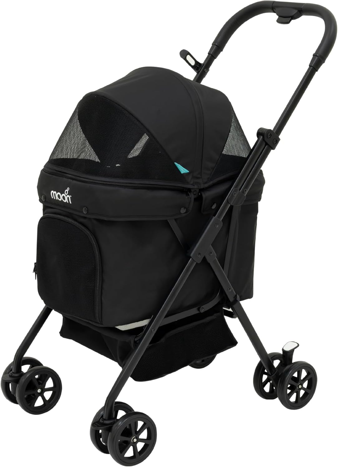 The Moon Brand PawPerch Pet Stroller for Small Dogs & Cats, Lightweight Foldable