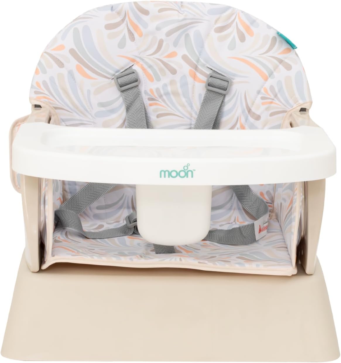 The Moon Brand 5-in-1 Convertible -Highchair-Booster-Dining Chai-: Stylish, Space-Saving, and Safe Dining Solution for Babies and Kids-6m to 3yrs upto 15kgs - Beige - The Moon Brand™