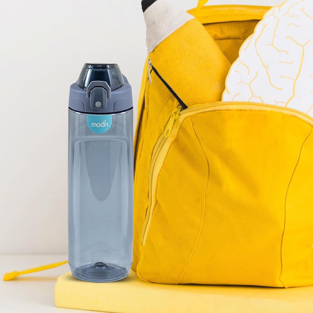 The Moon Brand Active Chug Bottle for Kids Portable 700ml Sippy Mug with Easy Sipping Spill Proof & Break Resistant BPA Free Dishwasher Safe- for All Kids- Blue - The Moon Brand™