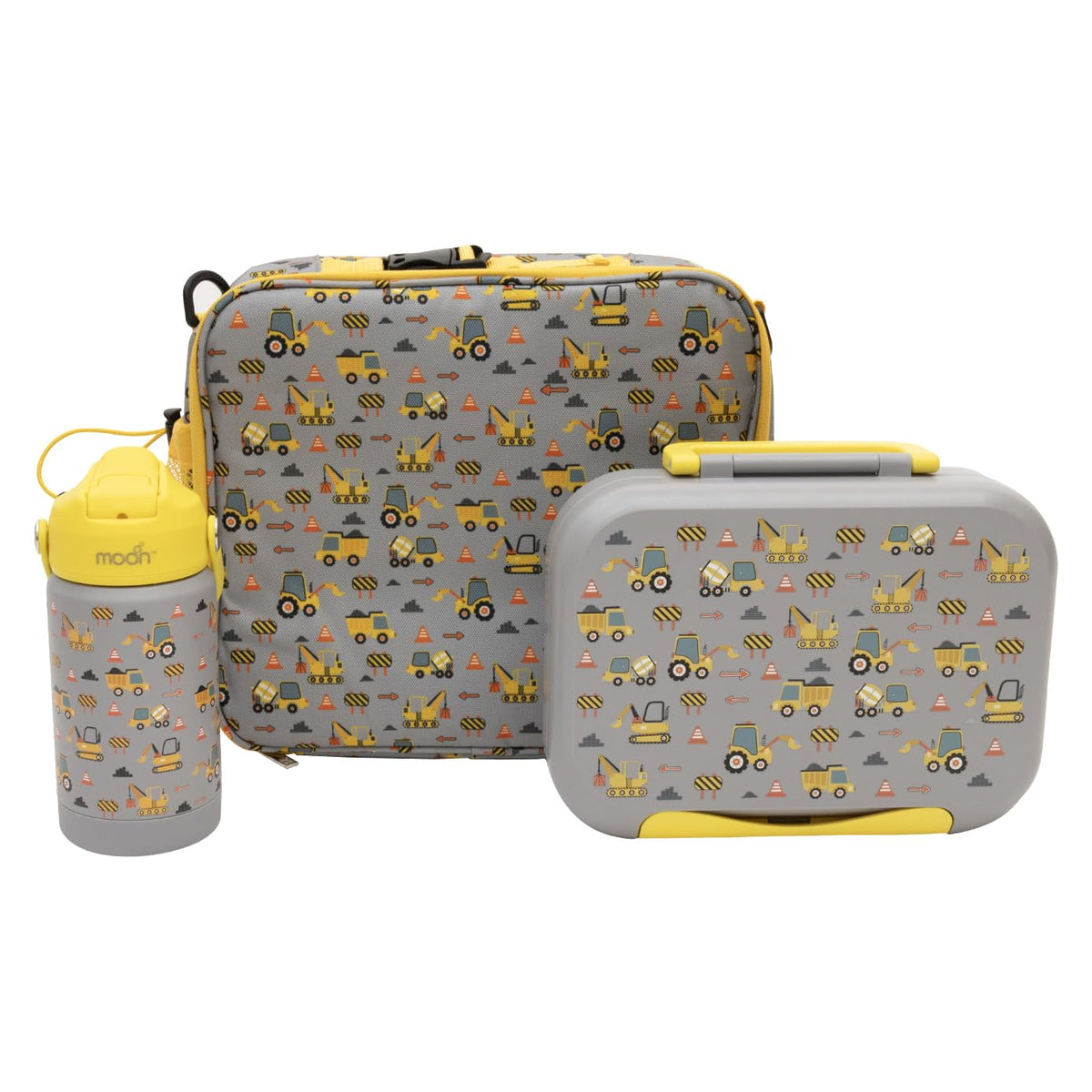 The Moon Brand Marmita Kids Lunch Box Set with Insulated Bottle & Bag – Leak-Proof,Bento Box with Compartments,Microwave & Dishwasher Safe, Easy-Open Latch,BPA-Free,Perfect for School Lunches-Blue - The Moon Brand™