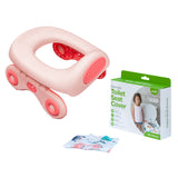 MOON Travel Baby Potty Seat (Pink) / MOON Disposable Toilet Seat Cover (Dino, 66 x 63 cm)