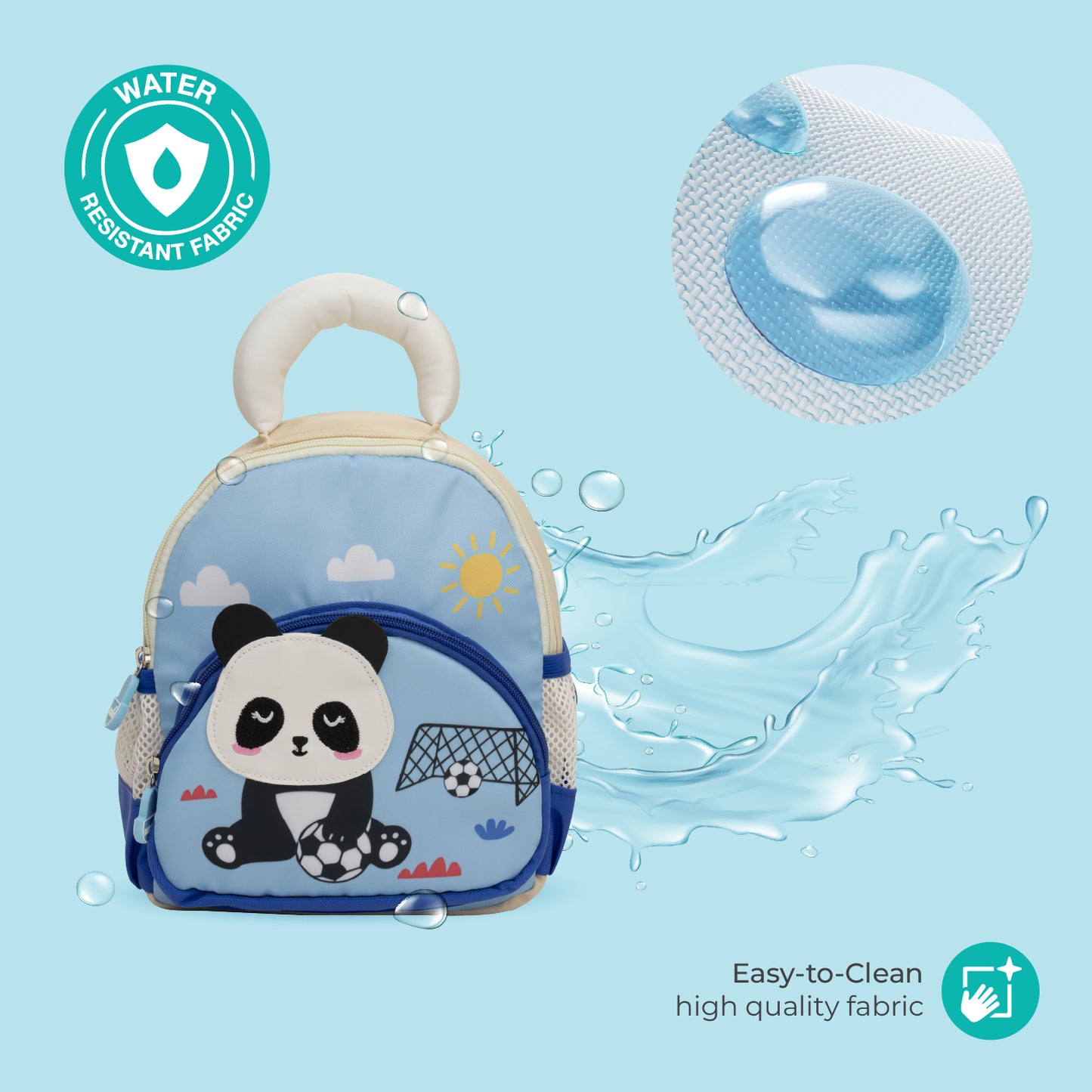 MOON Kids Backpack – Comfy 3D Design,Padded Straps, Waterproof-Perfect for Preschool, Nursery, Snacks & Lunchbox-Panda