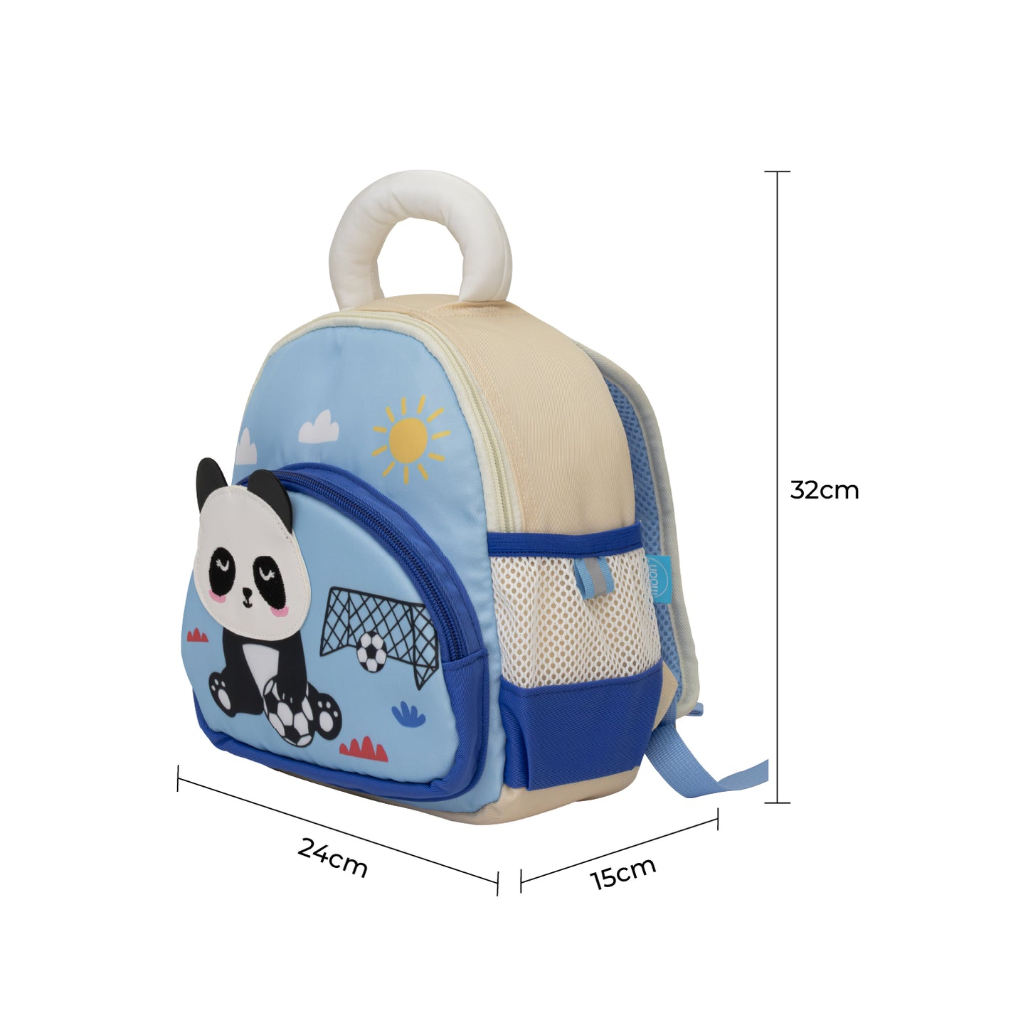 MOON Kids Backpack – Comfy 3D Design,Padded Straps, Waterproof-Perfect for Preschool, Nursery, Snacks & Lunchbox-Panda