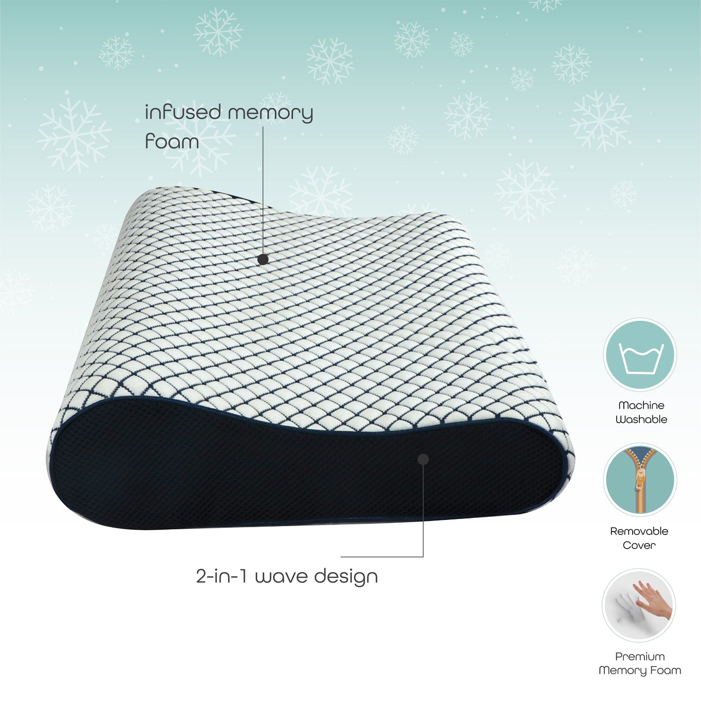MOON Medical Orthopedic Contour Cooling Gel Pillow