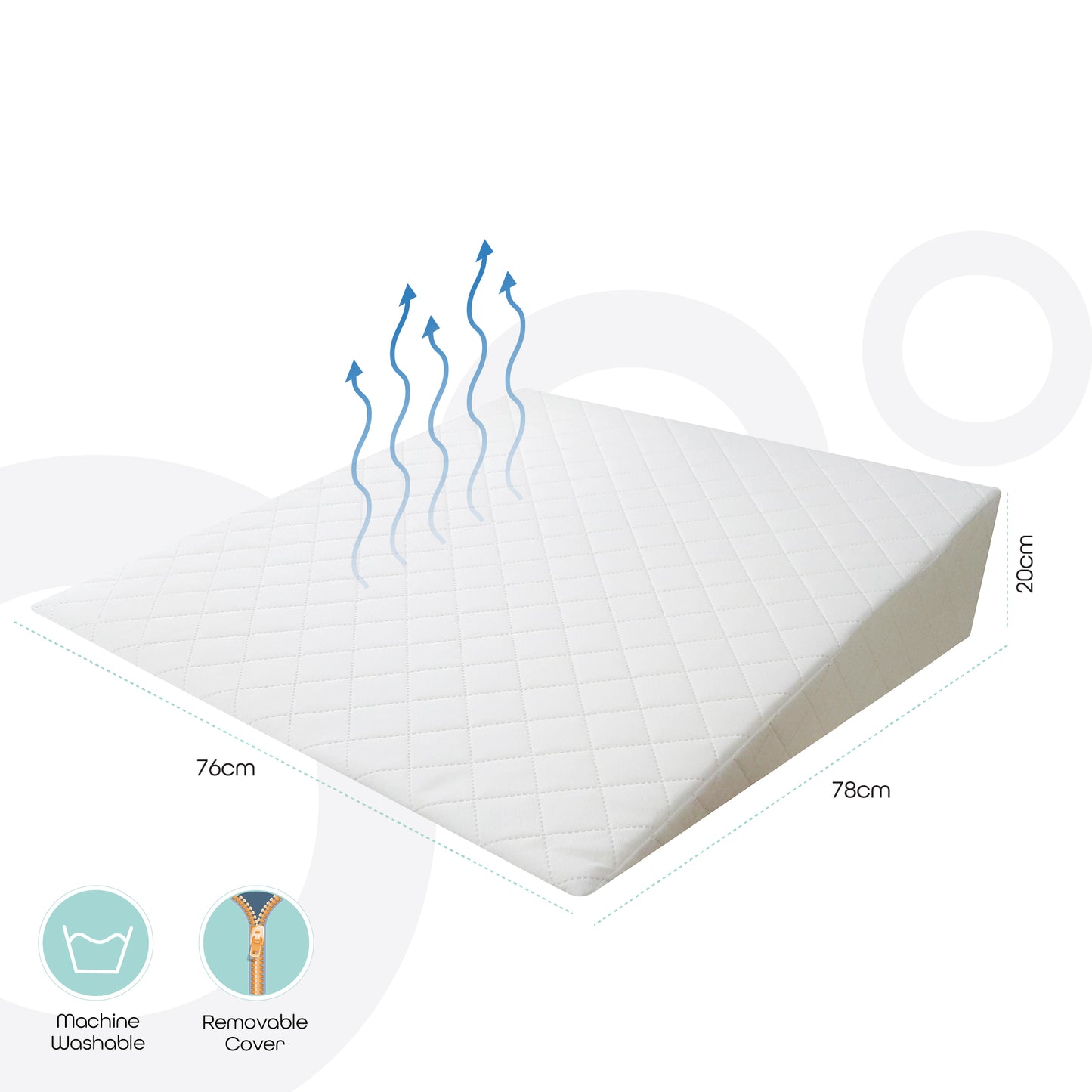 MOON Wedge Pillow for GERD Acid Reflux