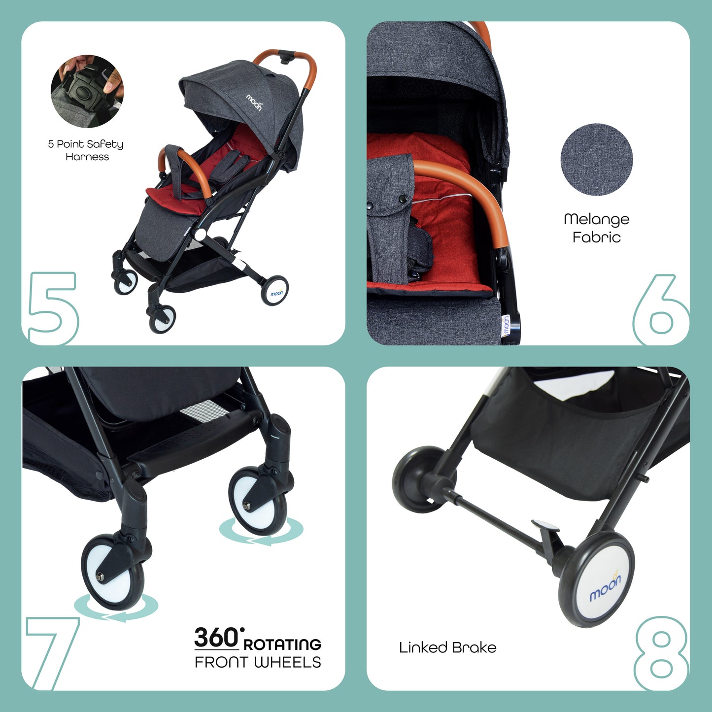 MOON Ritzi - Cabin Stroller-Black