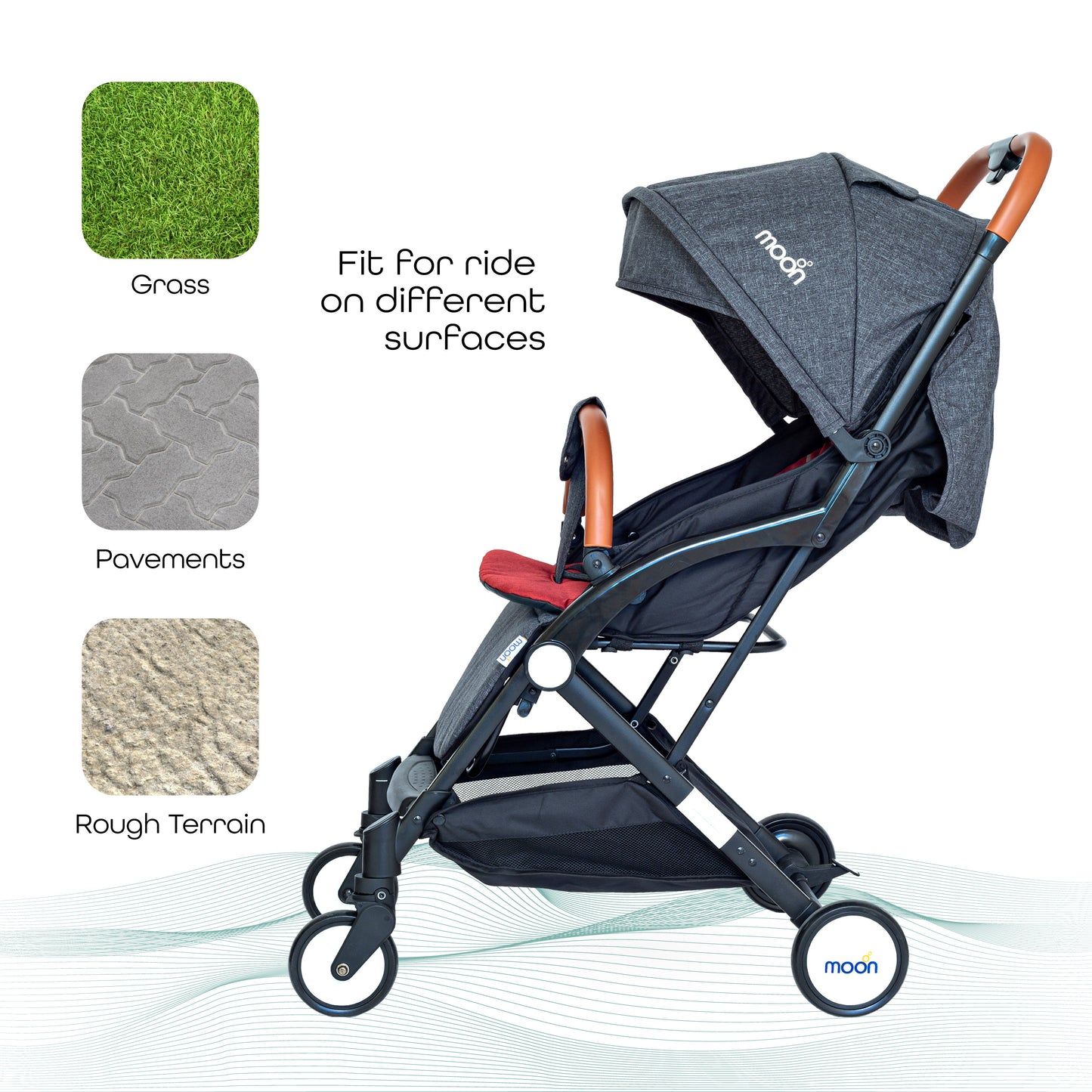 MOON Ritzi - Cabin Stroller-Black