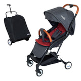 MOON Ritzi - Cabin Stroller - Black/Red Dots