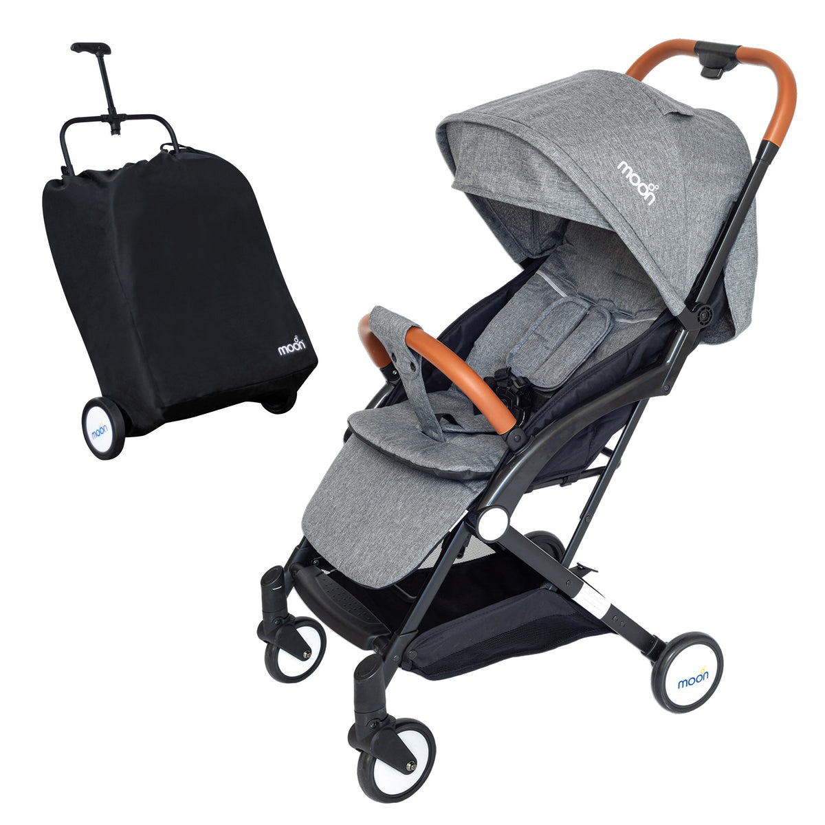 MOON Ritzi - Cabin Stroller - Grey - The Moon Brand™