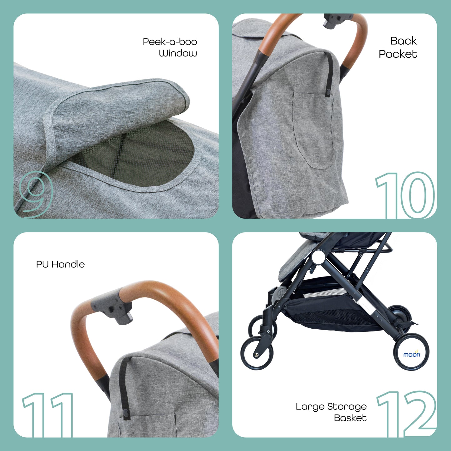 MOON Ritzi - Cabin Stroller-Black