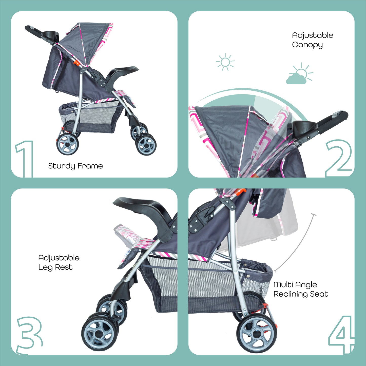 MOON Trek - One Fold Stroller