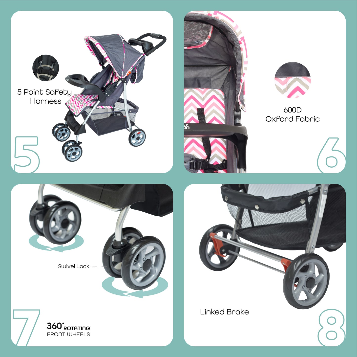 MOON Trek - One Fold Stroller
