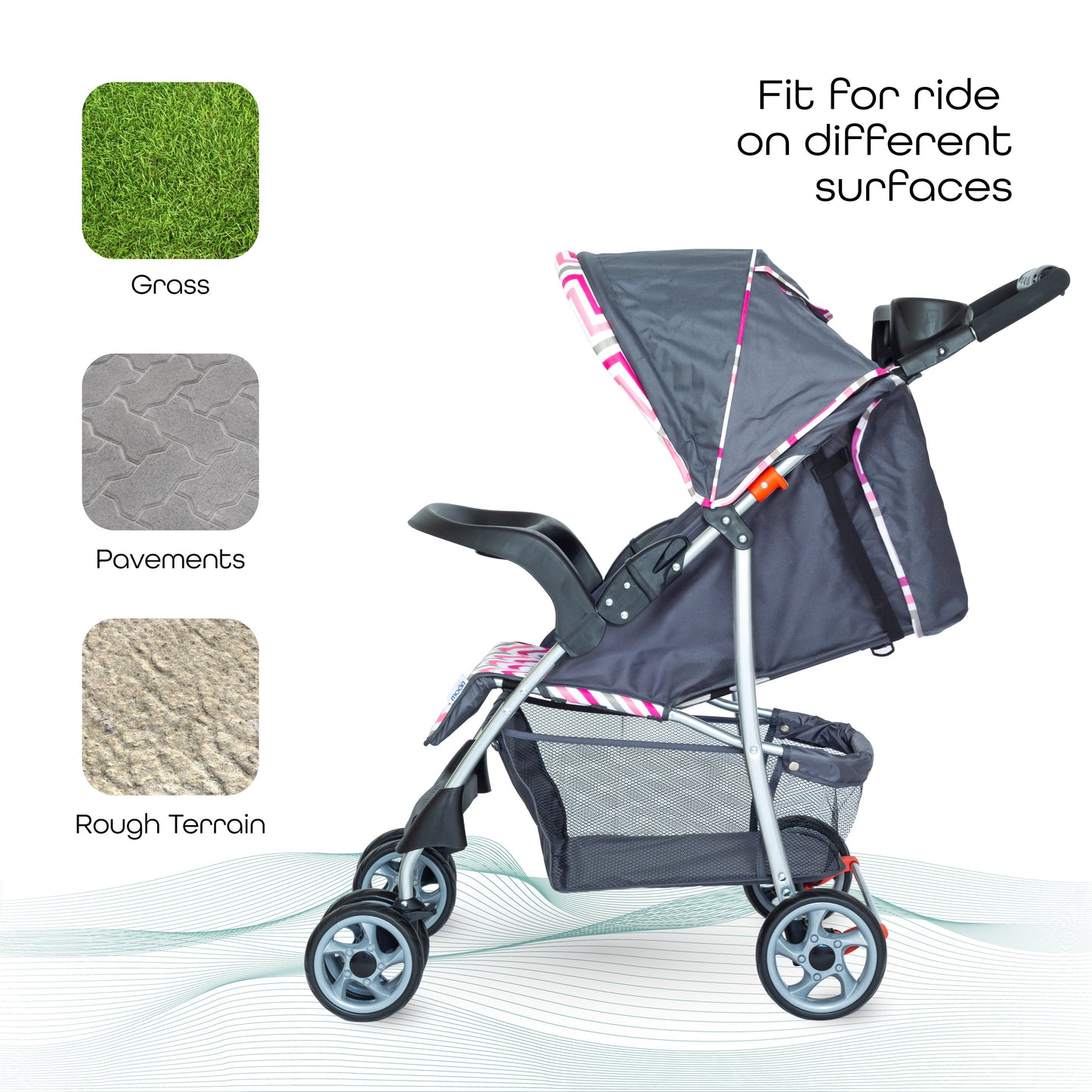 MOON Trek - One Fold Stroller