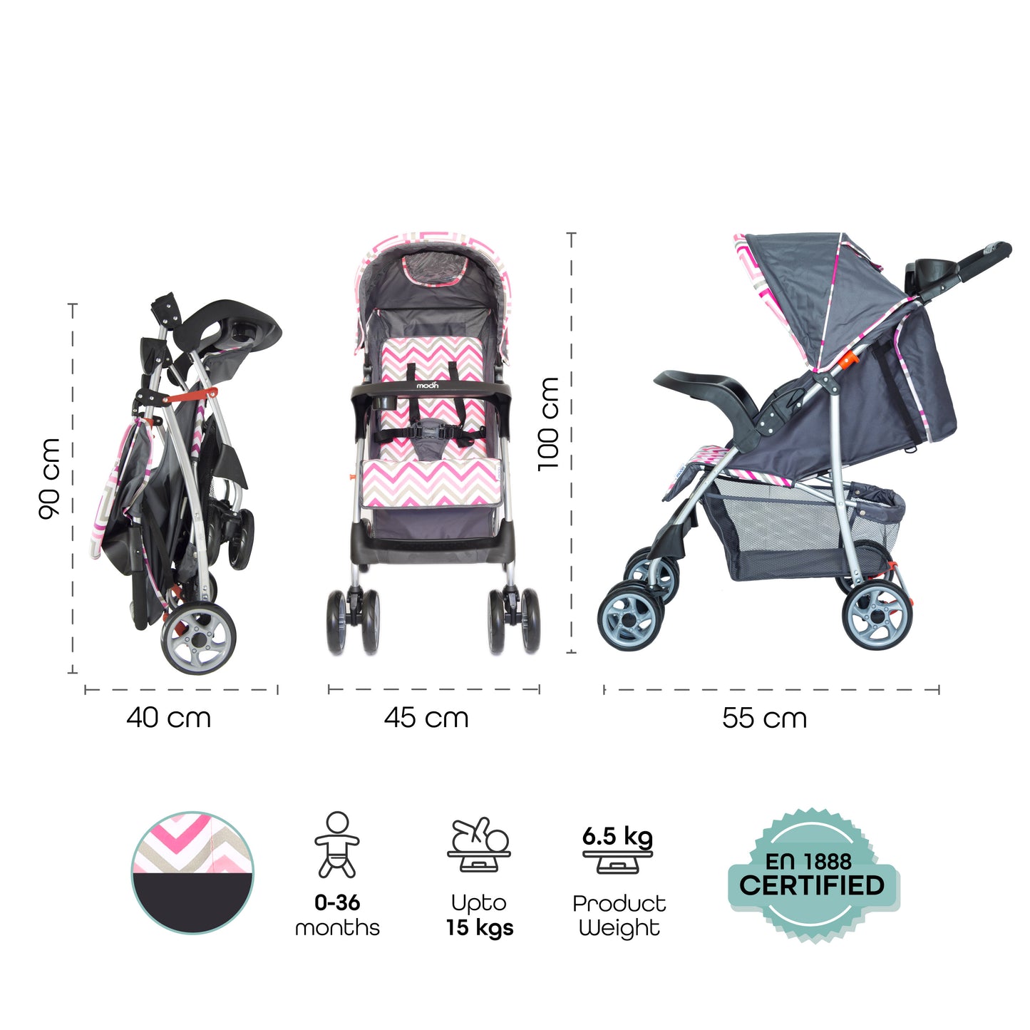 MOON Trek - One Fold Stroller