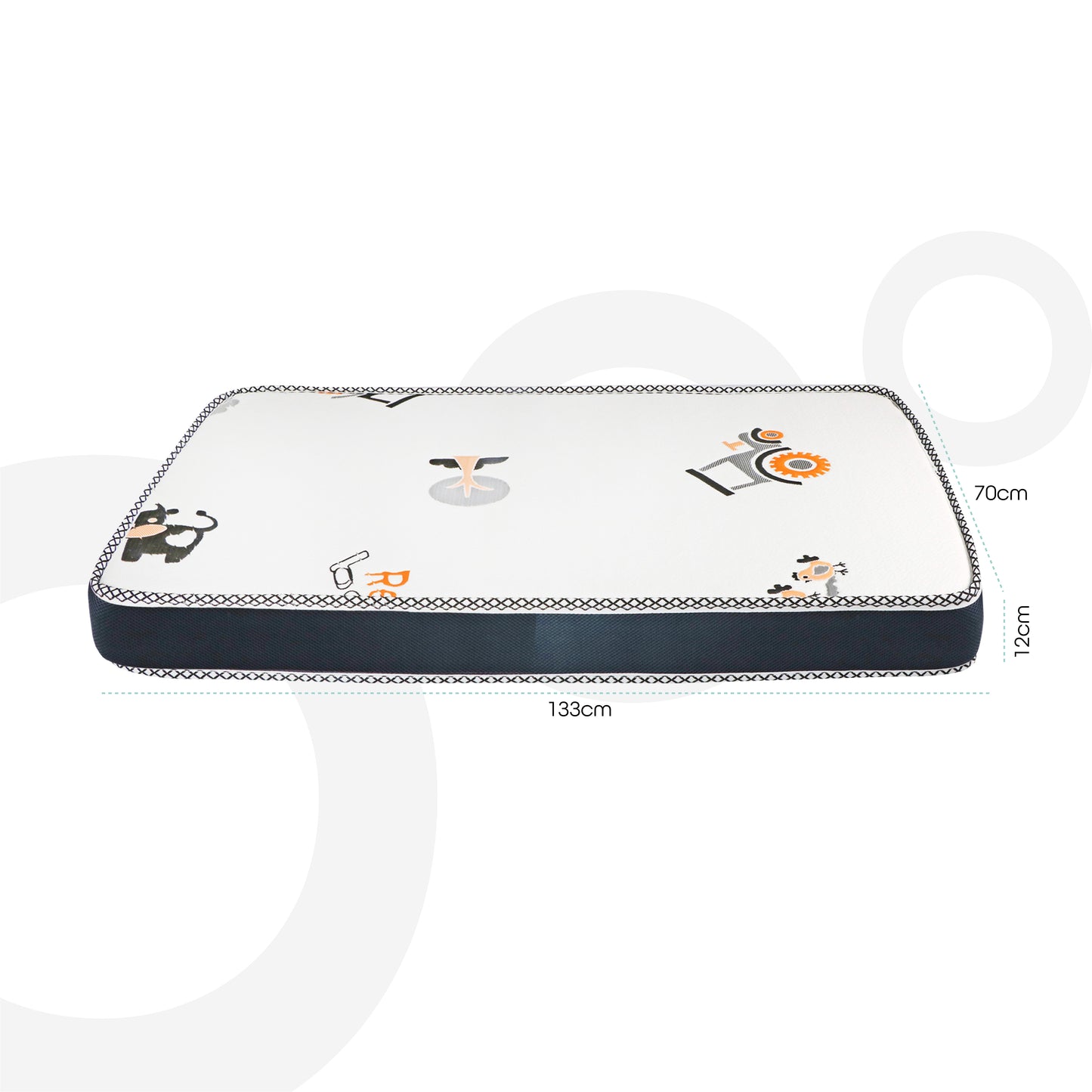 MOON Kids Cozy Mattresses - Printed-60 x 120 x 10 cm