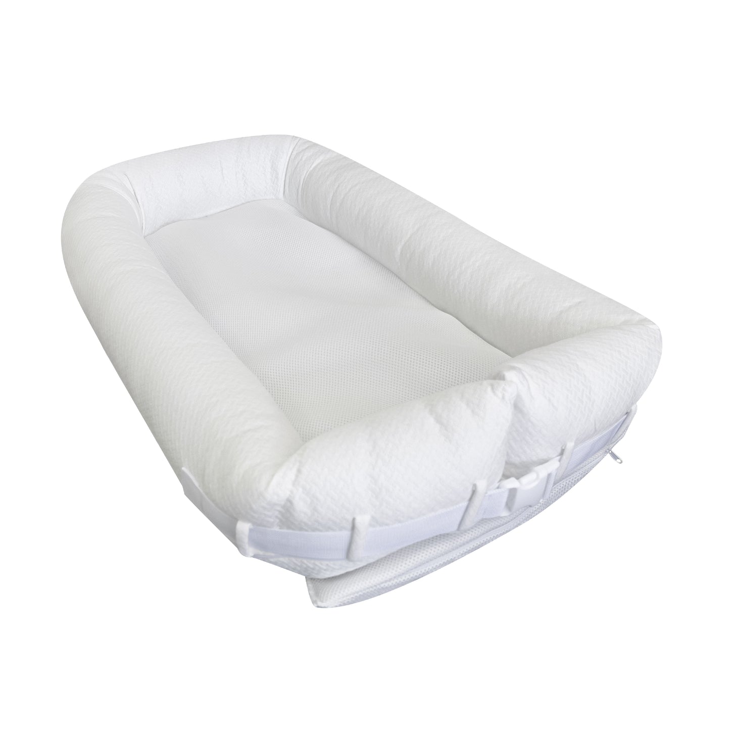 MOON  Organic Baby Nest fabric - White,Organic fabric, Baby Nest