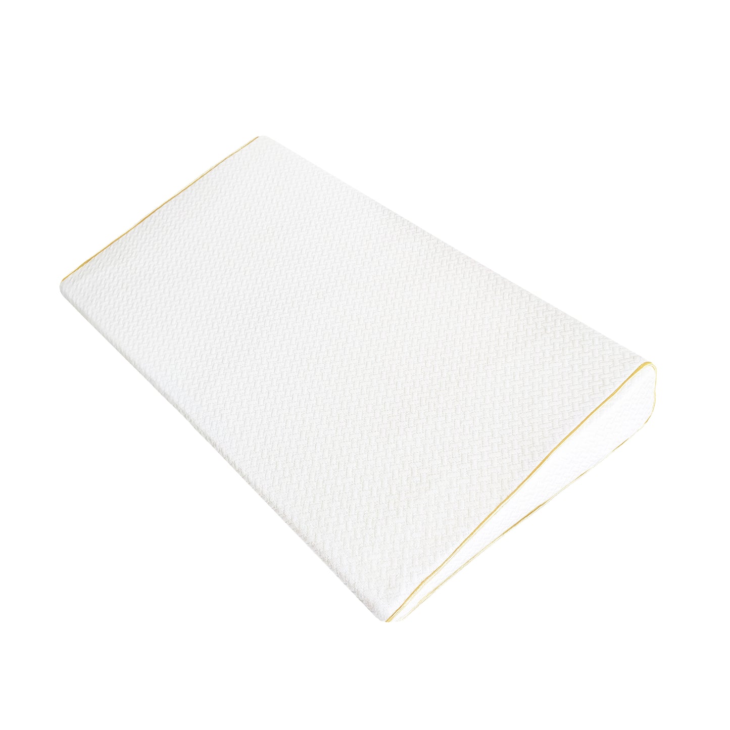 وسادة سرير MOON العضوية العالمية ذات الإسفين - أبيض، قماش إسفيني عضوي