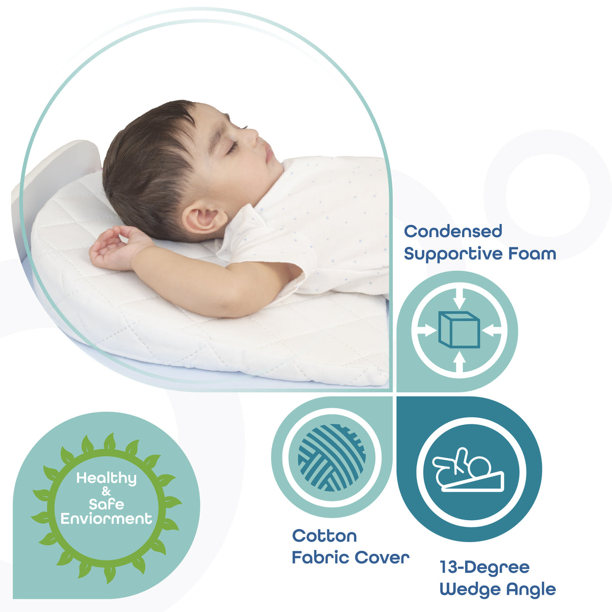 MOON Universal Crib Wedge – Half MOON — The Moon Brand product image