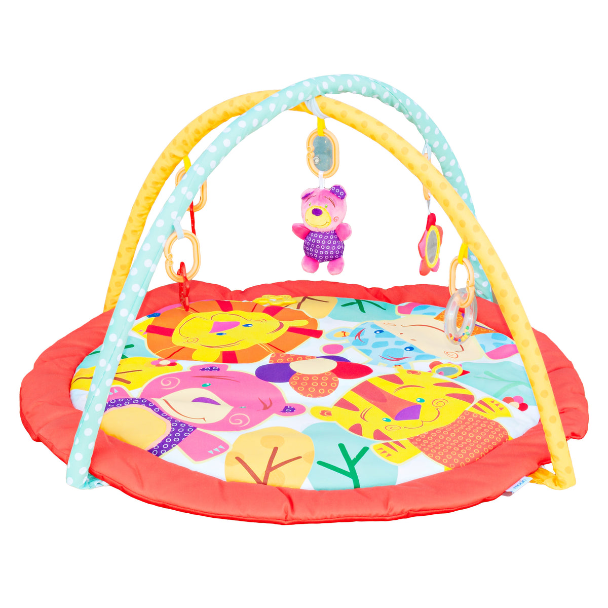 MOON Perky Playmat (Animals) / MOON Organic Feeding Nursing Pillow (White, Organic Fabric) / MOON Soft Cloth Book (Numbers) - The Moon Brand™