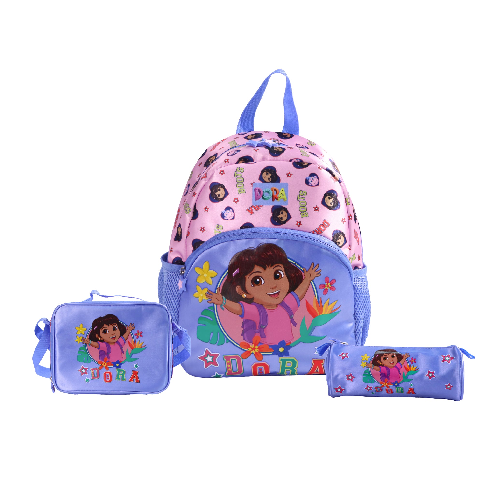 MOON Licensed Dora the Explorer 3-in-1 Kids Backpack Set