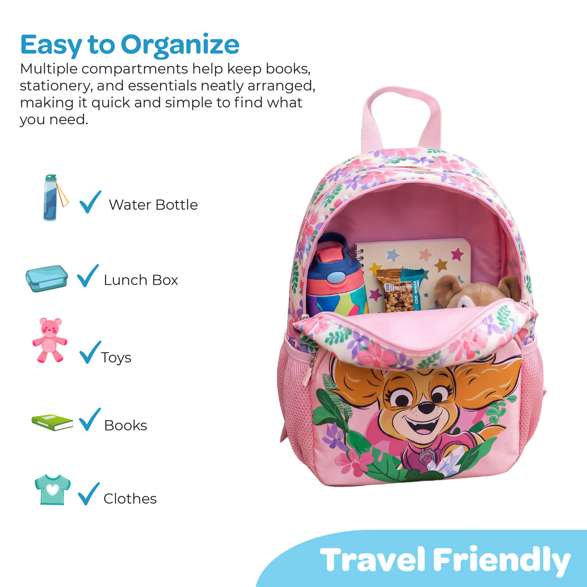 MOON Licensed PAW PATROL 3 in 1 Kids Backpack Set