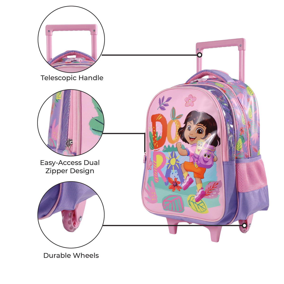 The MOON Dora the Explorer 3 in 1 Trolley Set
