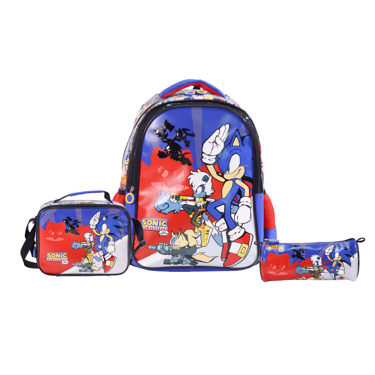 MOON SONIC THE HEDGEHOG 3 in 1 Backpack Set
