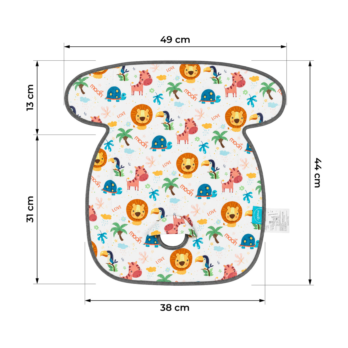 MOON Waterproof Baby Cushion Pad – Car Seat, Stroller & Highchair Liner