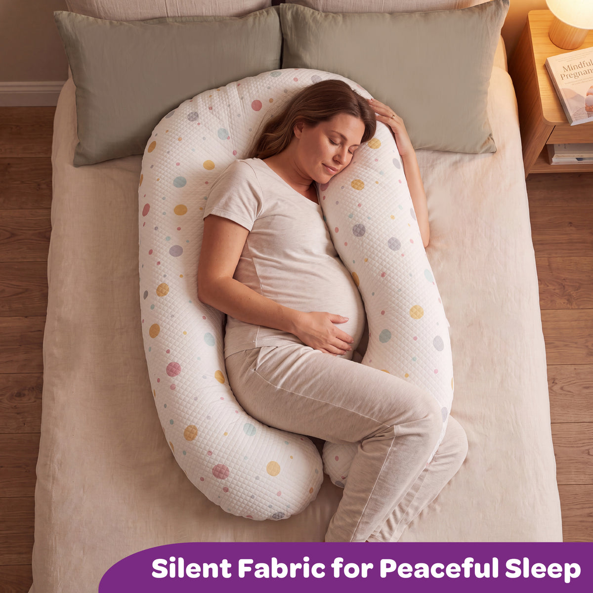 MOON Pregnancy Pillow – U-Shaped Full Body Maternity Support