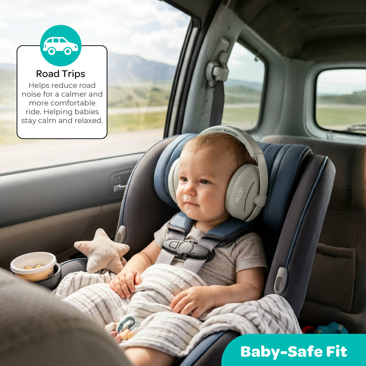 MOON Baby Noise Cancelling Earmuffs – 25dB Hearing Protection