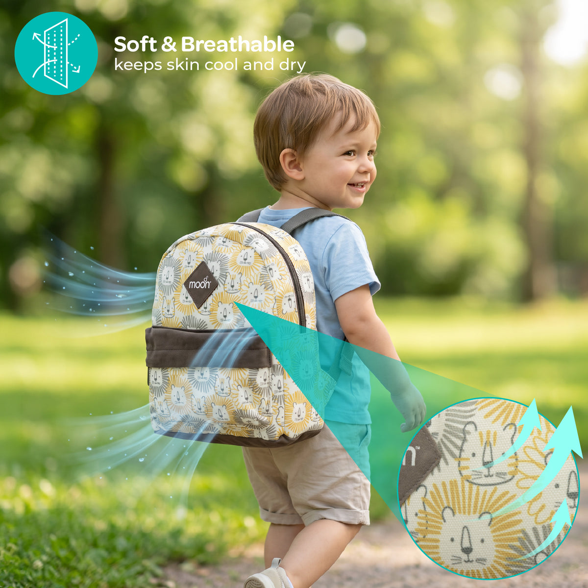 MOON Toddler Harness Backpack with Safety Tether