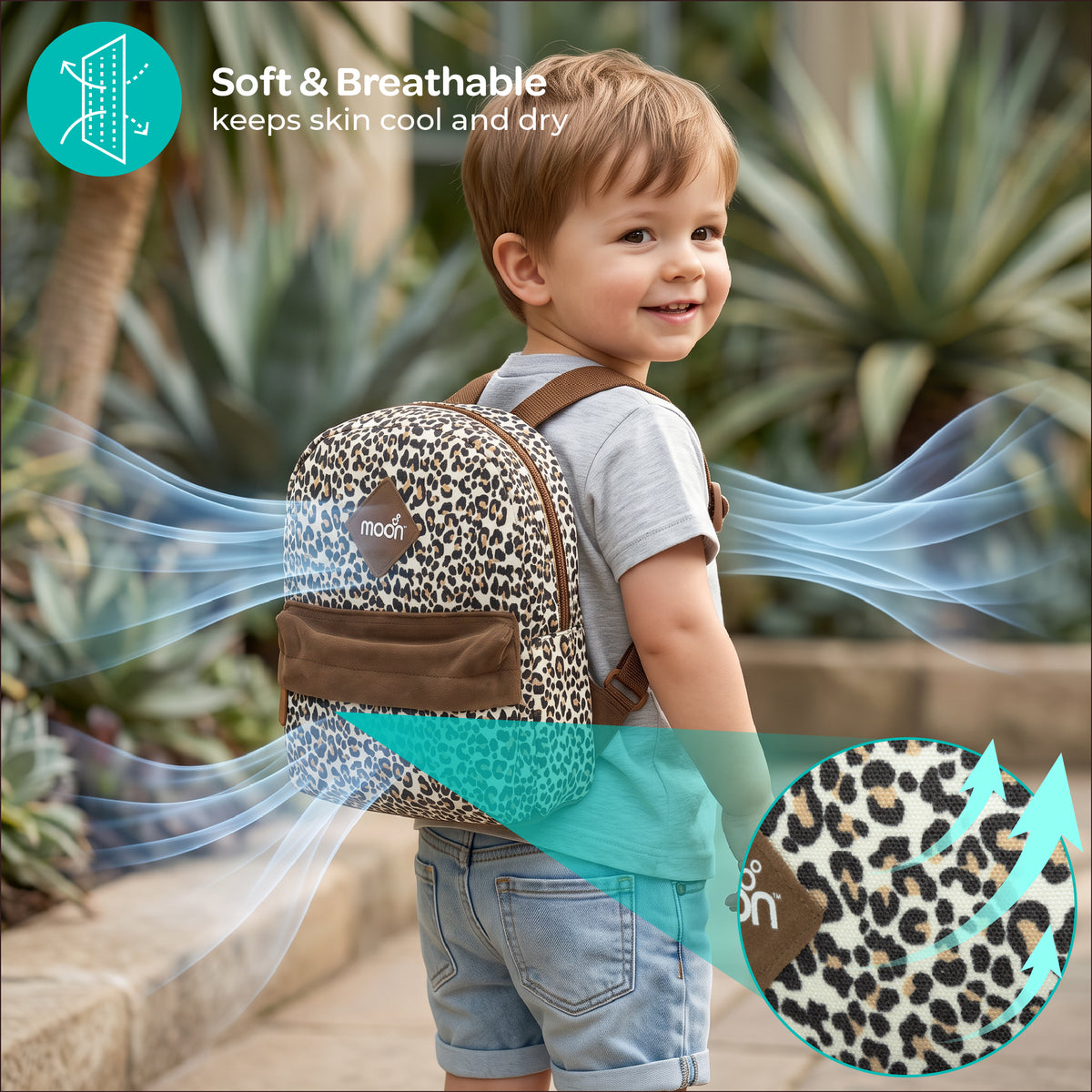MOON Toddler Harness Backpack with Safety Tether