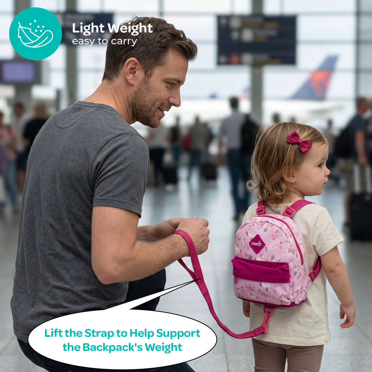 MOON Toddler Harness Backpack with Safety Tether