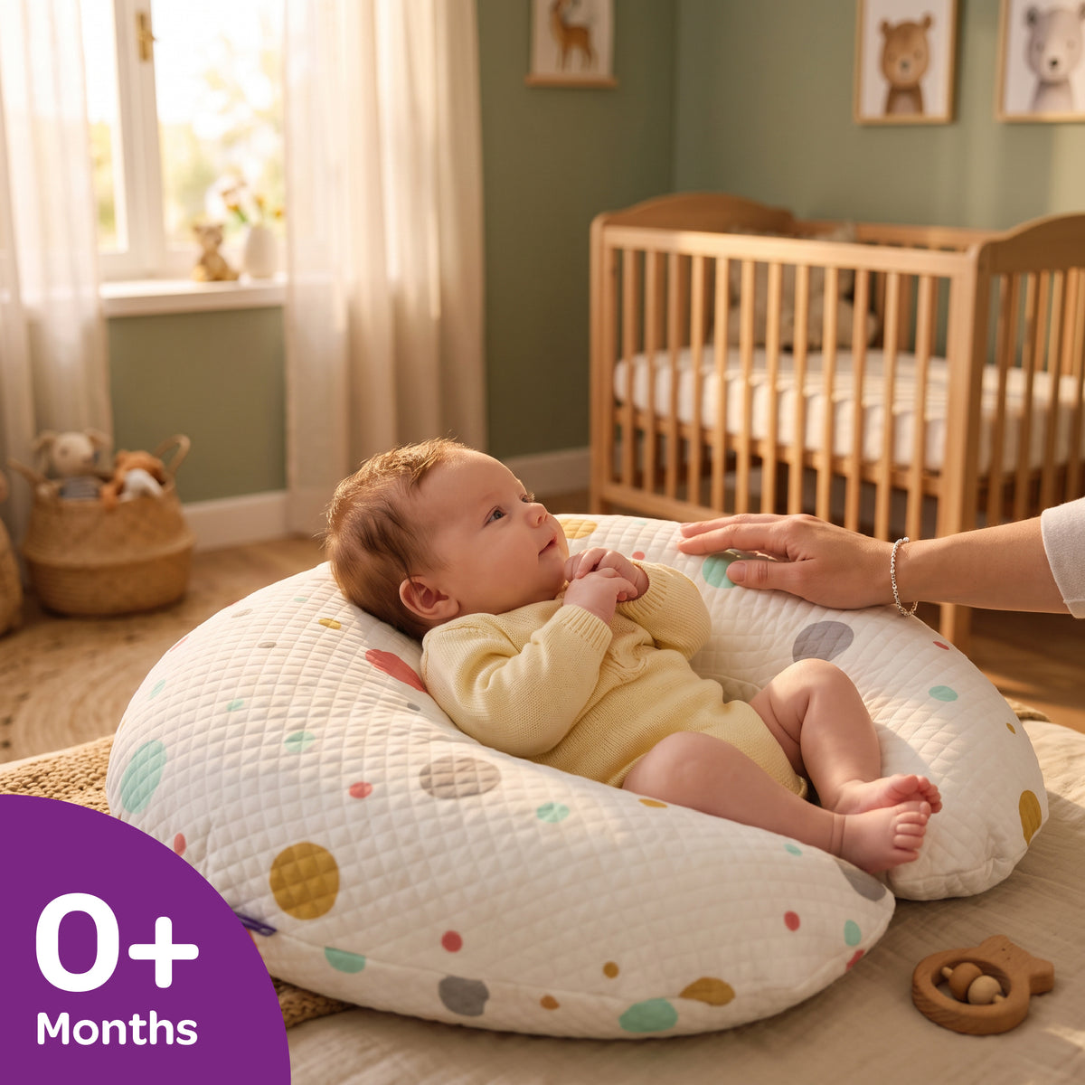 MOON Nursing Breastfeeding Pillow – Ergonomic Baby Support Pillow