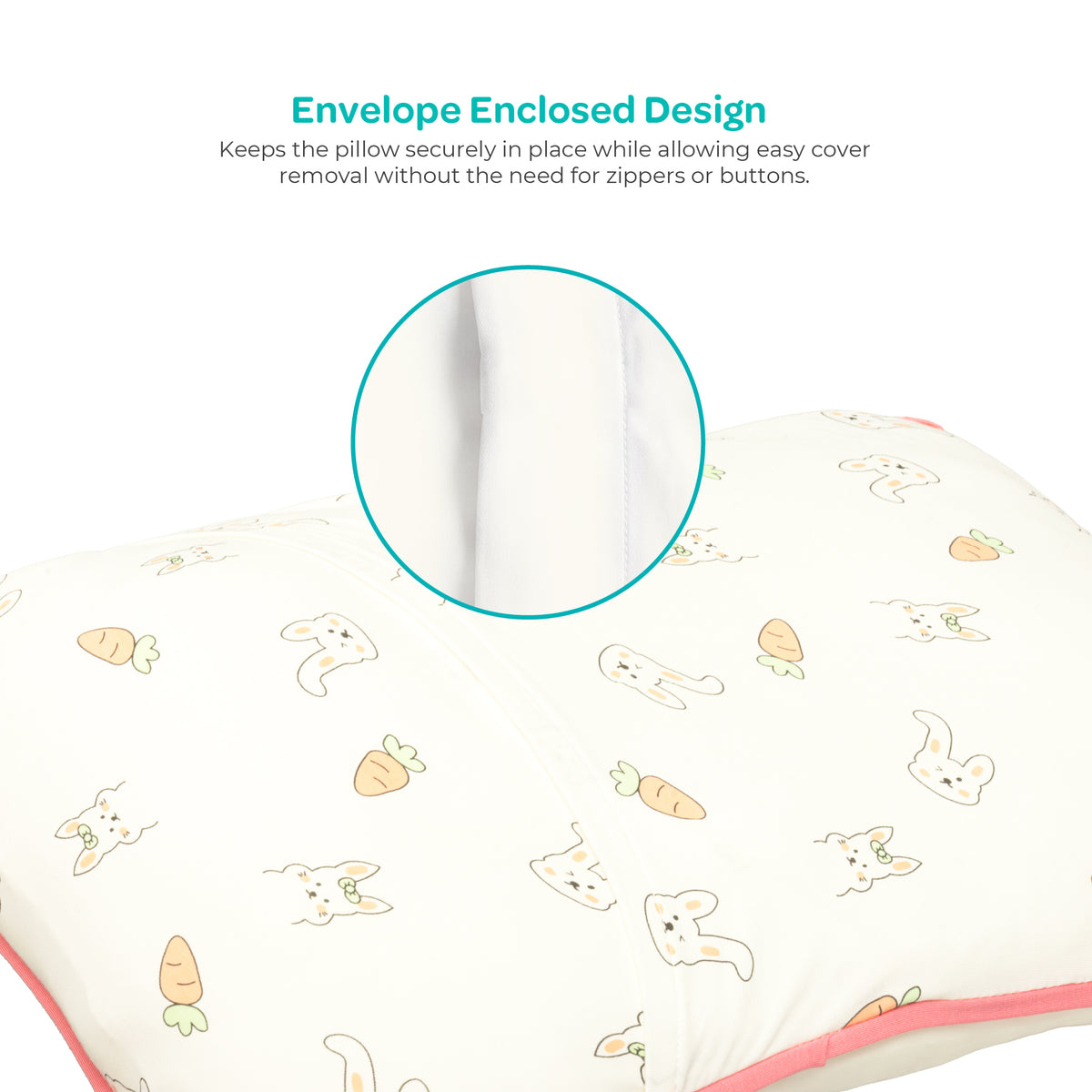 MOON Bamboo Toddler Pillow – Soft Cotton Kids Pillow