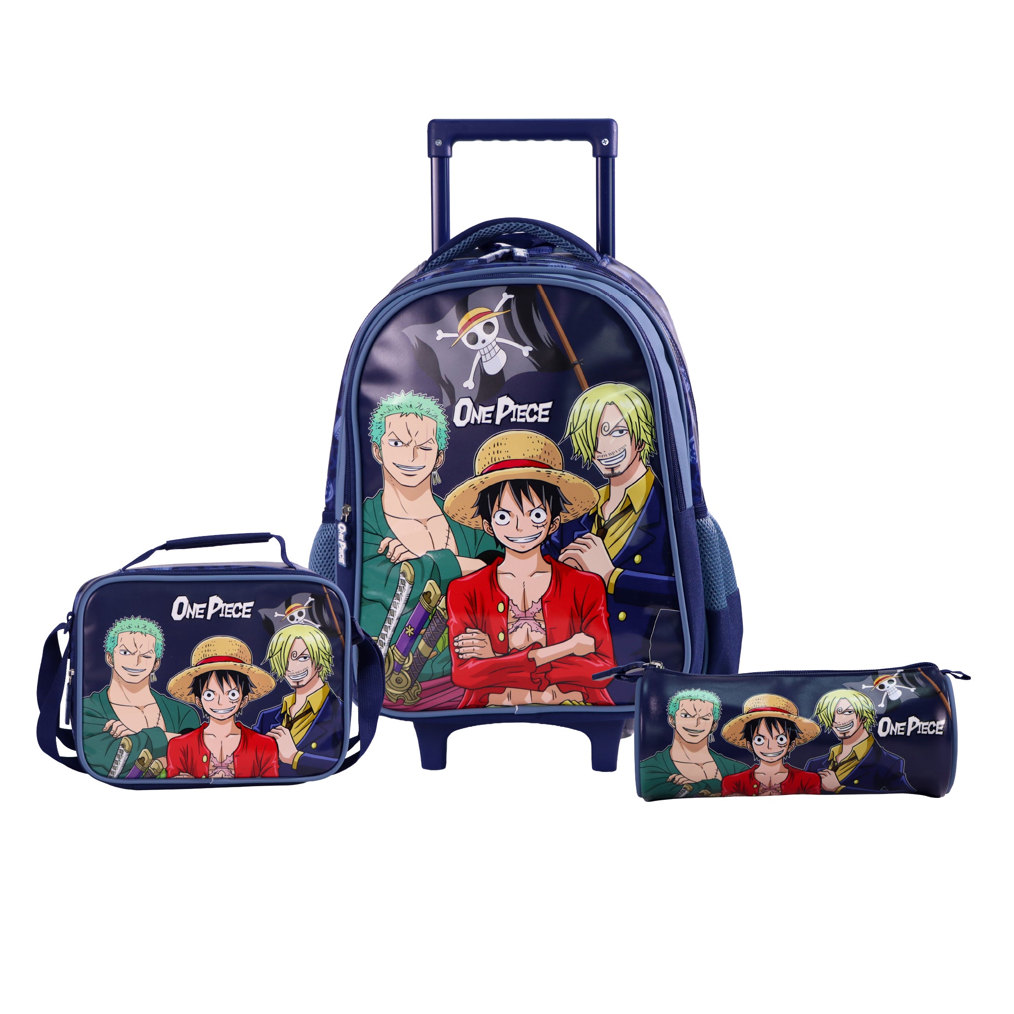 MOON Licensed One Piece 3 in 1 Kids Trolley Set