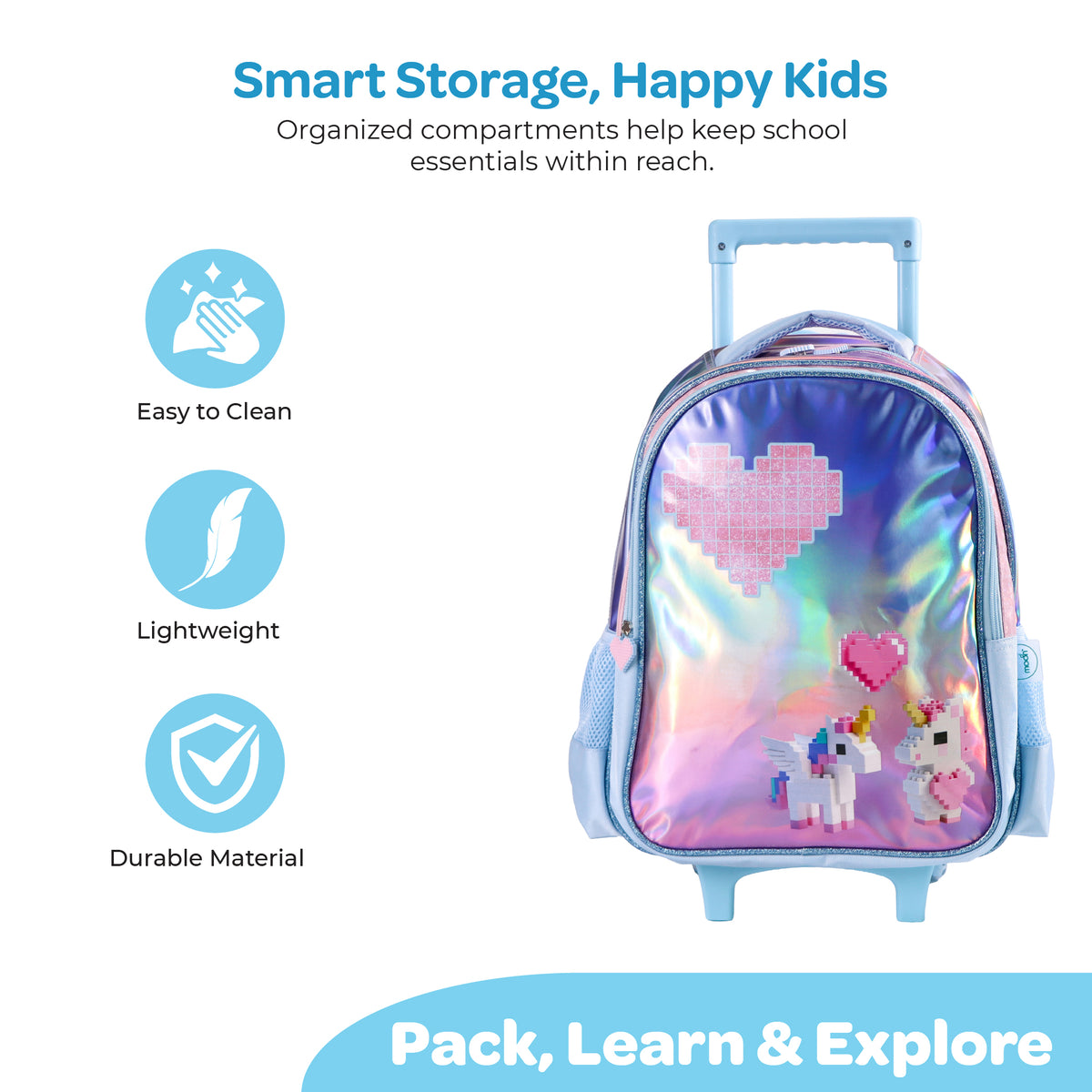 MOON Unicorn 3 in 1 Kids Trolley Set