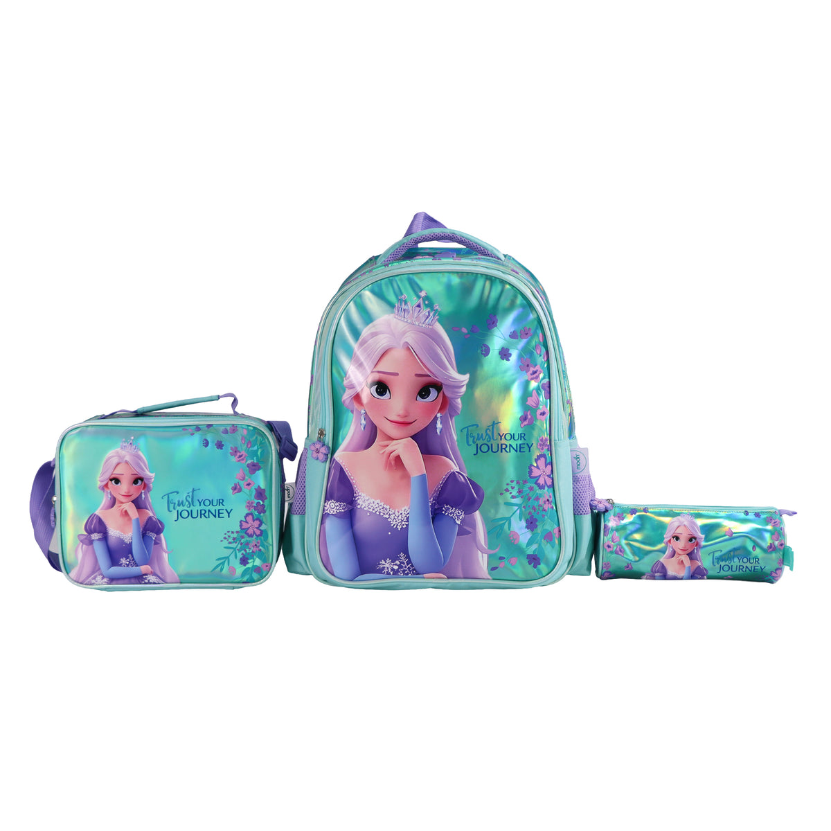 MOON Elsa 3 in 1 Kids School Backpack Set