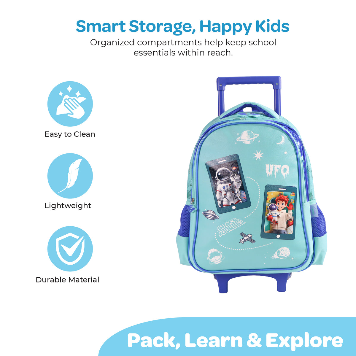 MOON Astronaut 3-in-1 Trolley School Bag Set