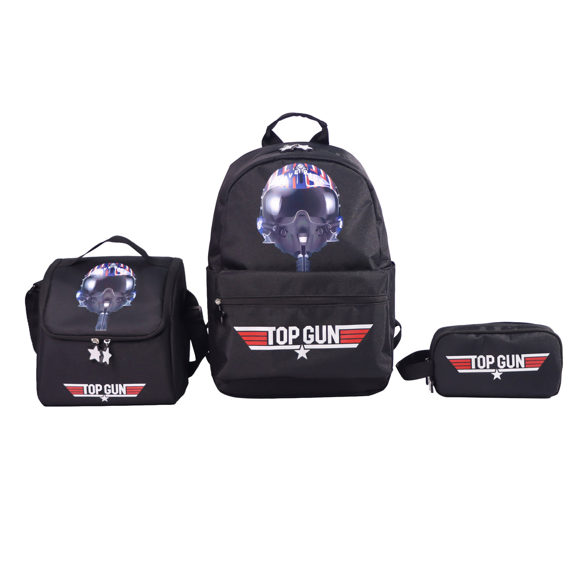 MOON Licensed Top Gun 3 in 1 Kids Backpack Set