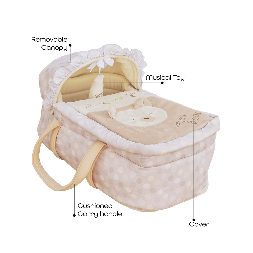MOON Moses Basket - Pink - The Moon Brand™