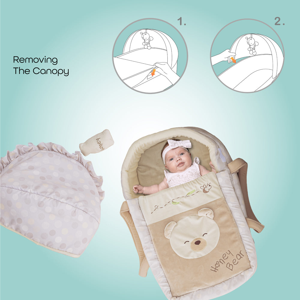 سلة موسى من مون - وردي