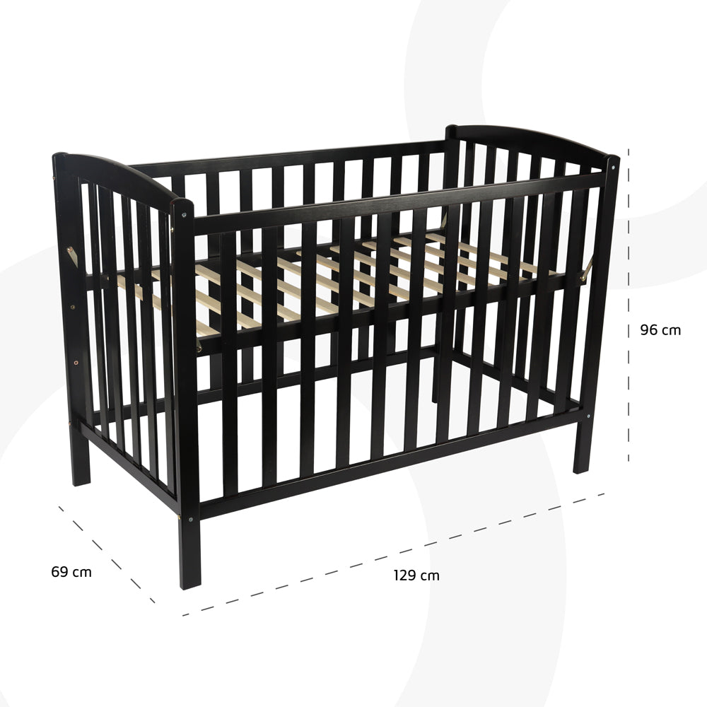 MOON Wooden Window crib(129X69X96 cm)-Grey