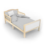 Wooden Toddler Bed(143 x 73 x 60)-Natural wood